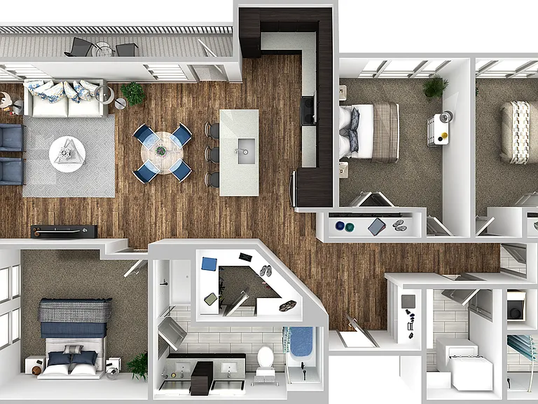 K-C1 floor plan Korina at the Grove