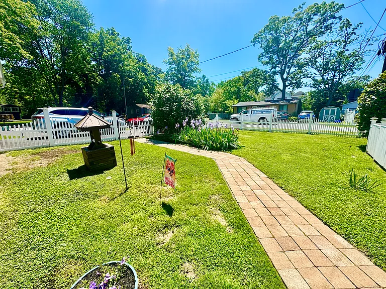Fenced yard