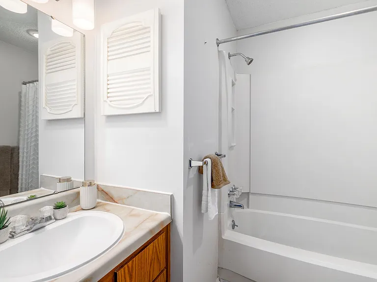 Low-Flow Toilet and Shower Head - Bathroom