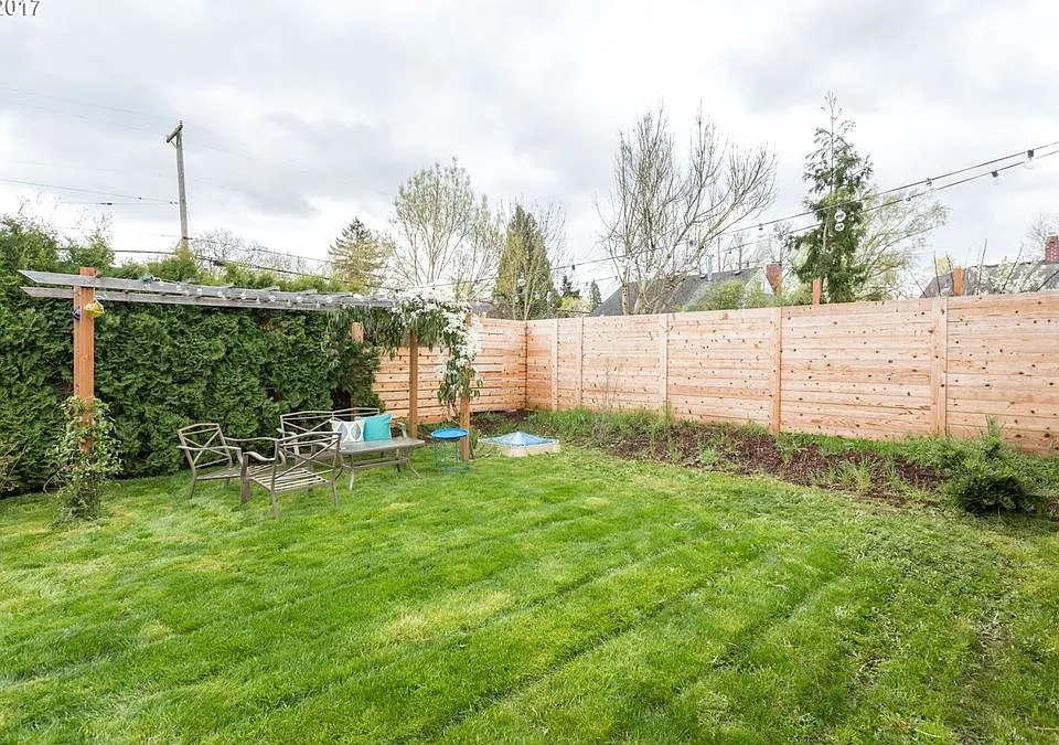 Private back yard