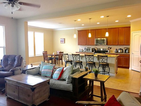 Kitchen is open to the Living area. Kitchen table is negotia