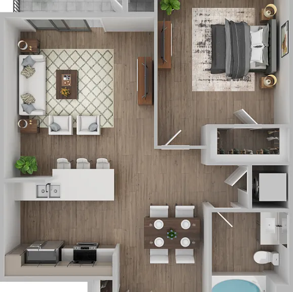The Shoreline - Cable & Internet Incl. Floorplan Diagram