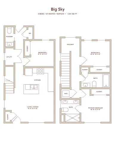 Floor plan Big Sky