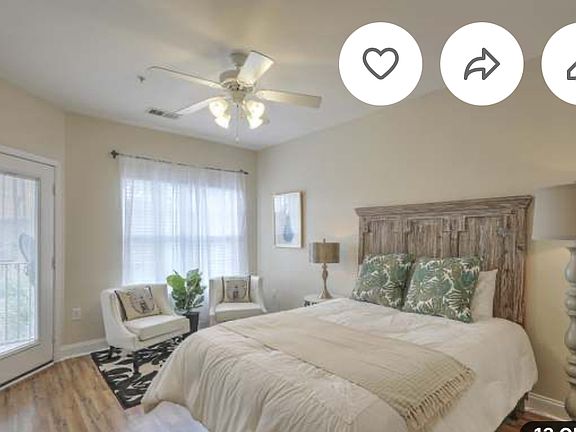 Bedroom #1 with Access to the Exterior Screened-In Balcony!