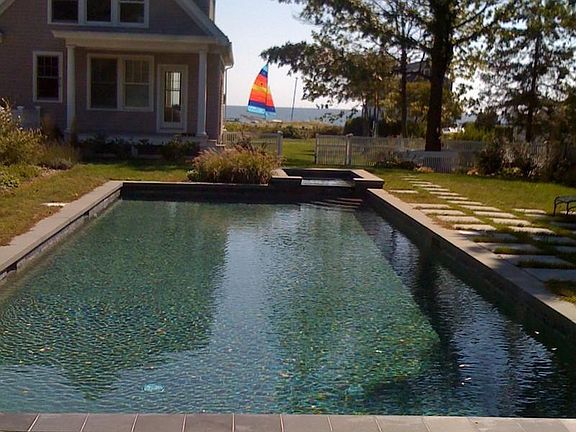 Pool with water view