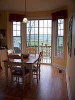 Eat-In Kitchen overlooks the formal garden and stunning evening sunsets