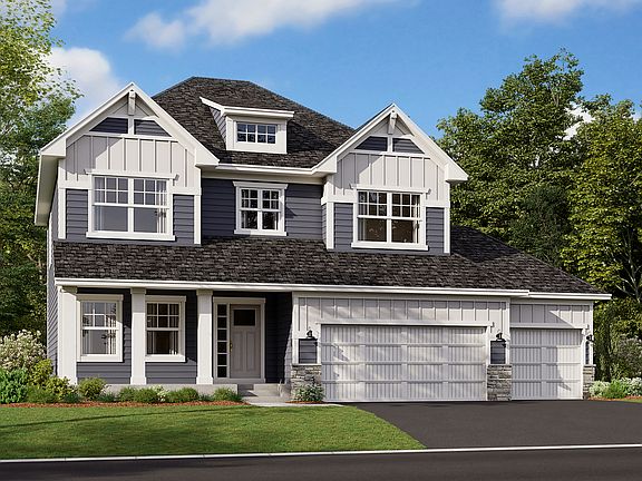 Zachary 3-Car Elevation B - Stone