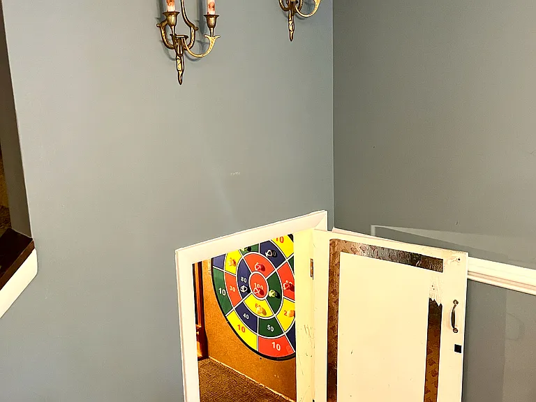Small play area or storage area under stairs