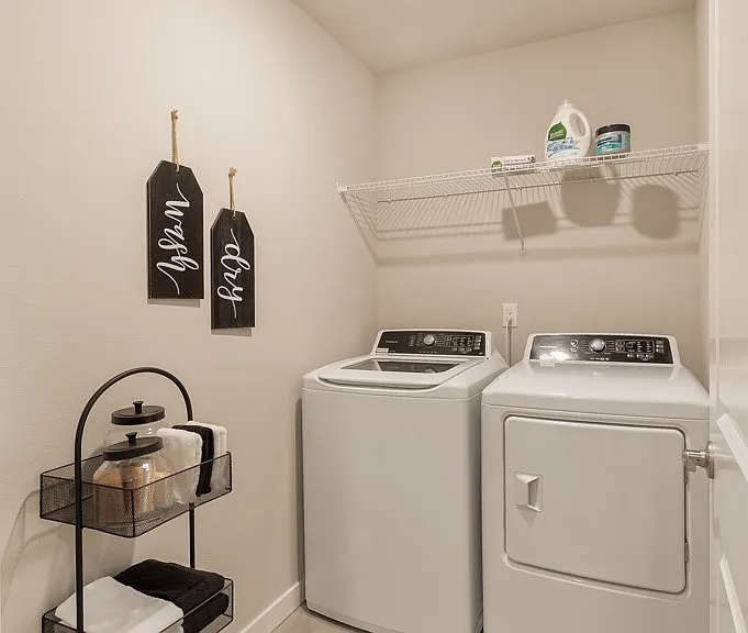 Washer + Dryer room