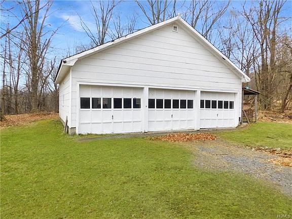 Large 3 car garage.