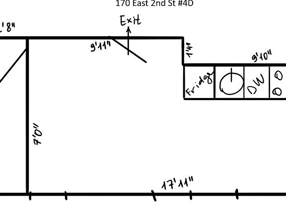 2nd image of 170 E 2nd St APT 4D