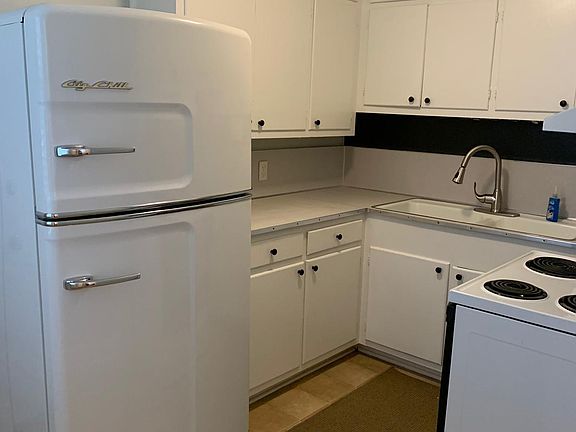Cozy, clean Kitchen with New "Retro" fridge
