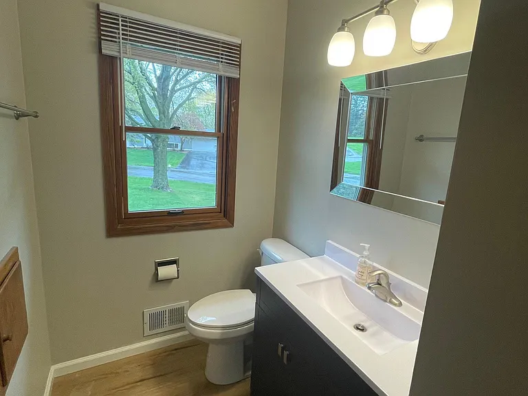Newly updated main level full bath