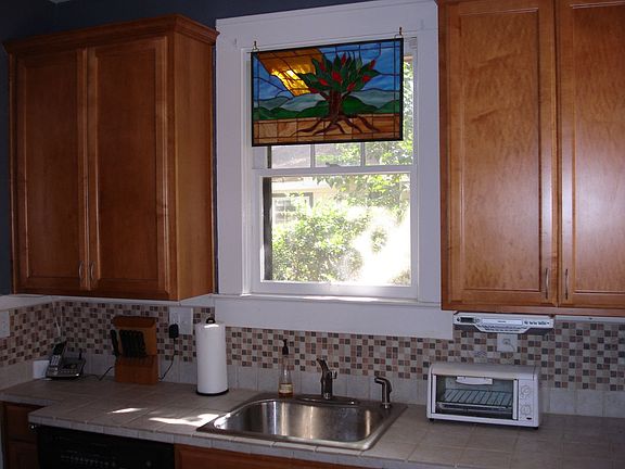 kitchen with new cabinets and countertop
