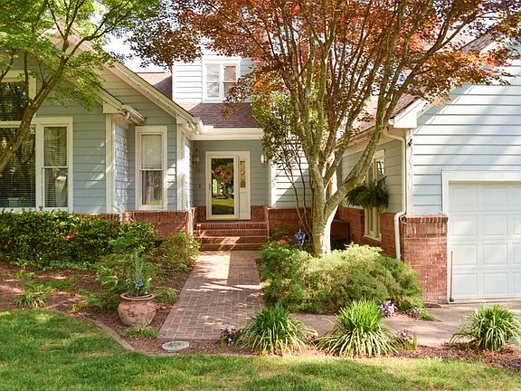 Front door : Newly laid brick walk way, beautiful landscape