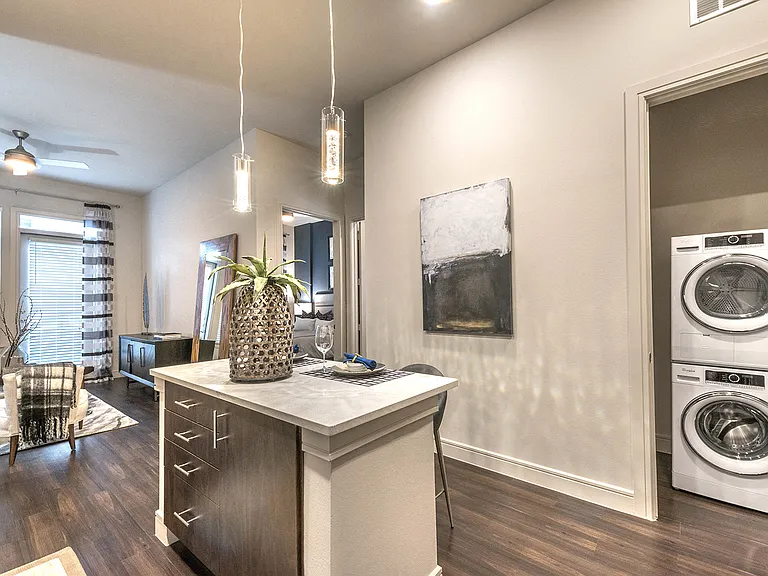 Select apartment homes feature full-size front-loading washer and dryers