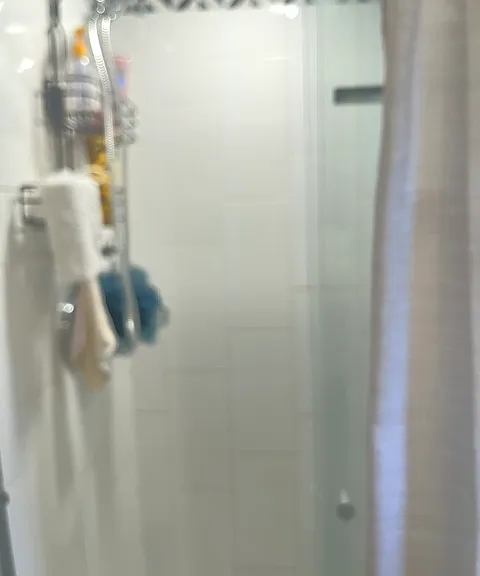 tiled shower
