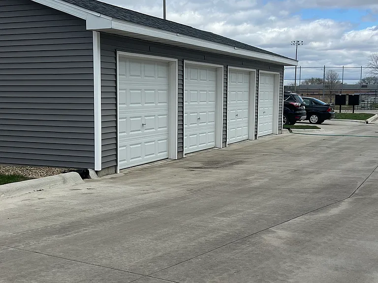 Garages are rented separately on a month by month basis