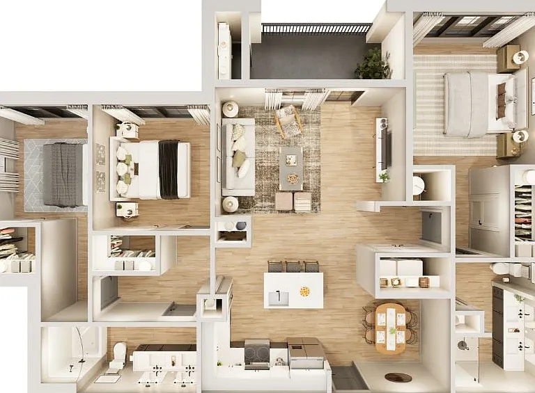 C2 - 3 Bed _ 3 Bath C2 - 3 Bed _ 3 Bath