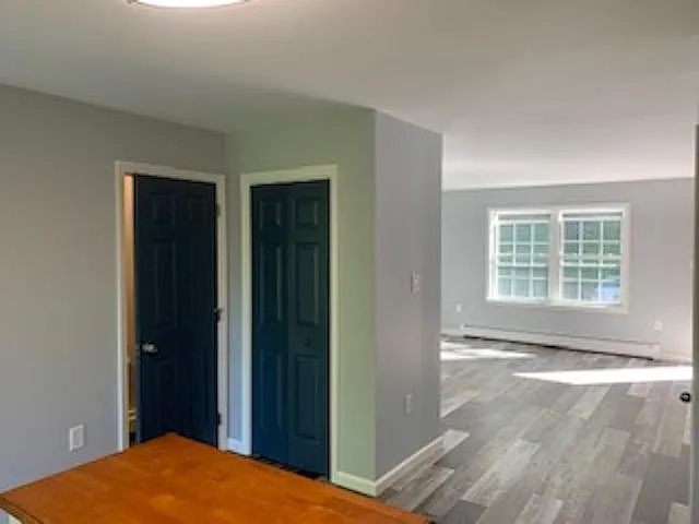 view into living room from kitchen