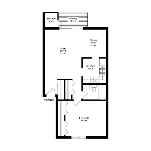 Floor plan A1p - Renovated