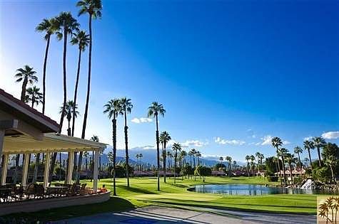 This is the view from the Chaparral Clubhouse looking out over the signatue hole (#10)