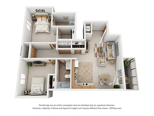 Floor plan Two Bedroom C