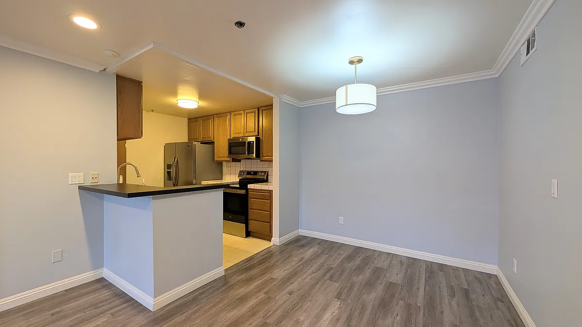 Dining area next to kitchen - 222 S Central Ave #109