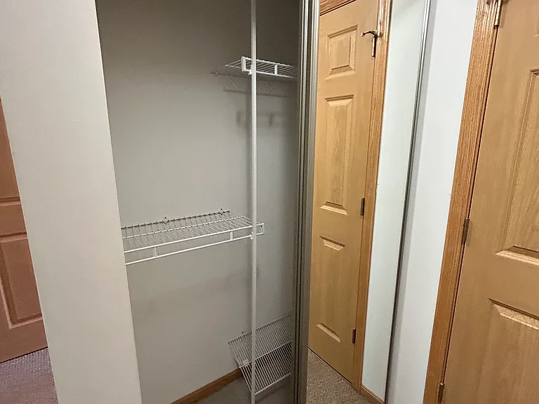 Main bedroom closet, left side