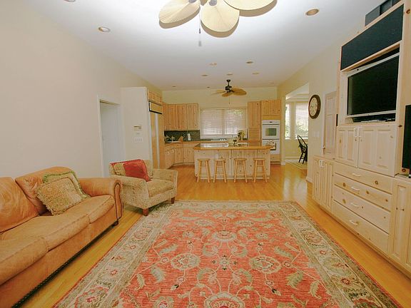 View of kitchen from Den