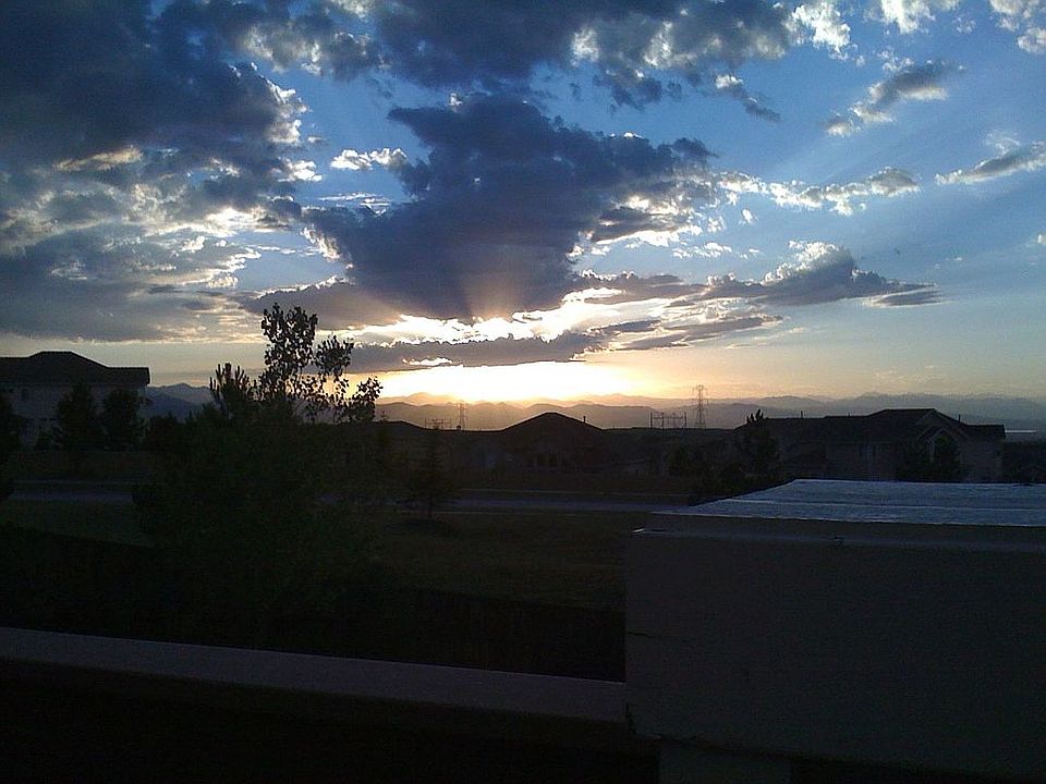 Sunsets off back deck