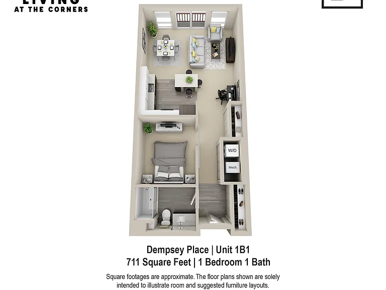 Dempsey Place Unit Style 1B1 Dempsey Place Unit Style 1B1