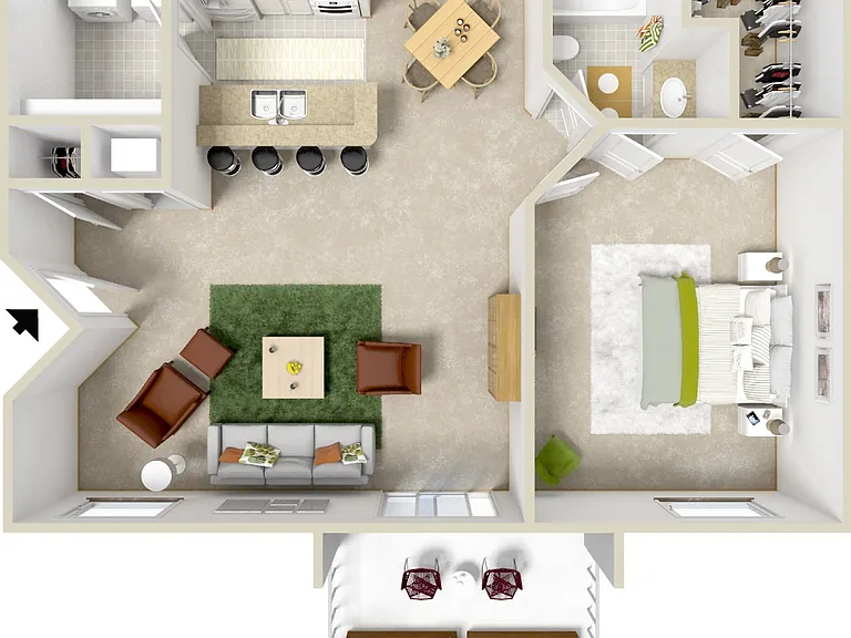 Lakeshore At Altamonte Springs - Isla - 1 Beds - 1 Baths - 827 Sq. ft.