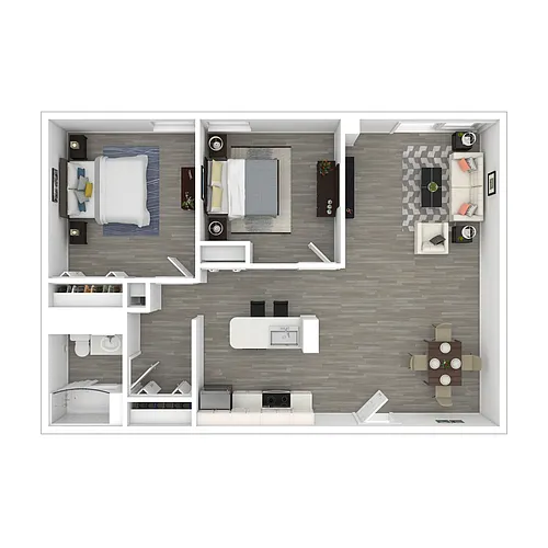 Floor plan 2 Bedroom F