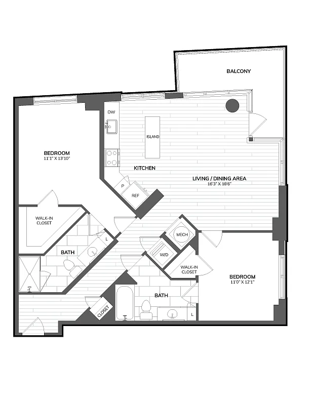Floor plan 2 Bed/2 Bath-03