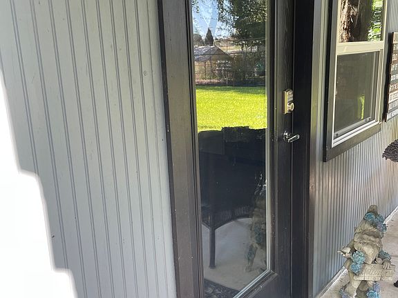 Entrance door adding more natural light.