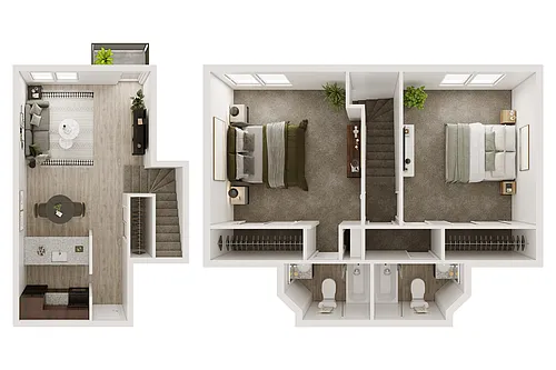 Floor plan Chelsea 2x2