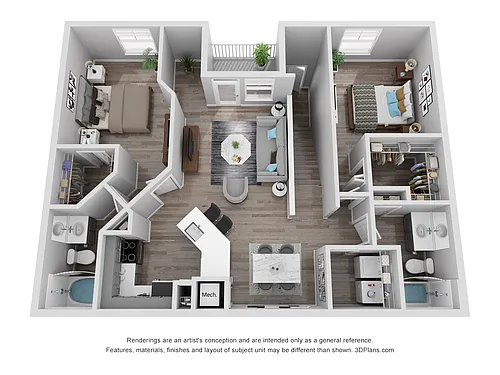Floor plan B4 - Attached Garage