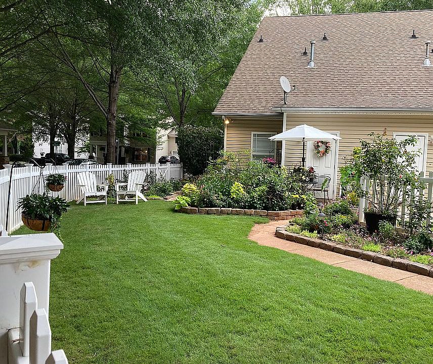 Fenced backyard 