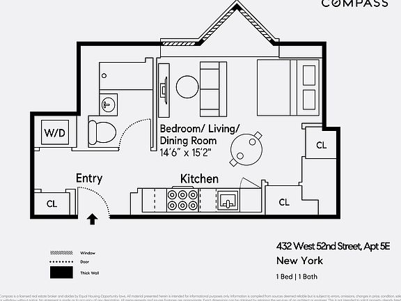 2nd image of 432 W 52nd St #2J