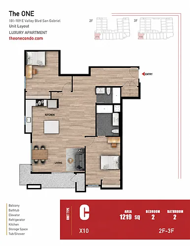 Floor plan 2B2B