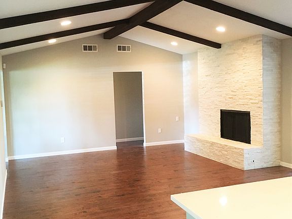 Stone Fireplace in Family Rm