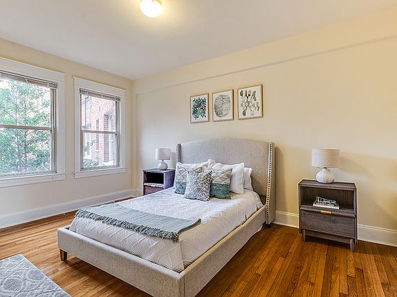Apartment bedroom (staged)