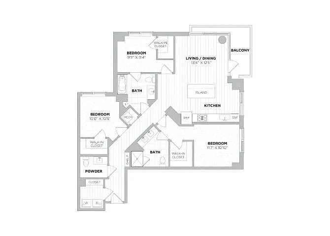 Floor plan Dylan 3A