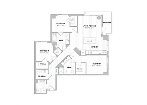 Floor plan Dylan 3A
