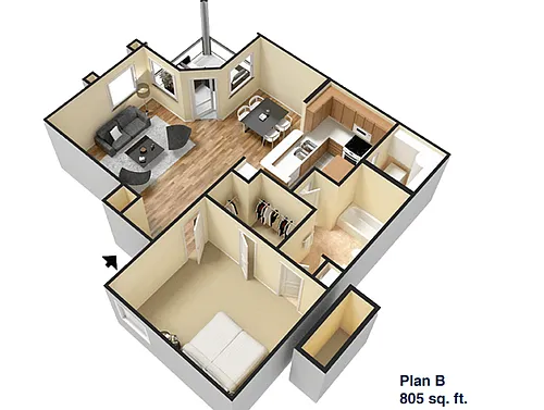 Floor plan Plan B