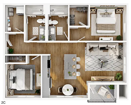 Floor plan 2C ADA