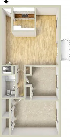 Two bedroom floor plan Two bedroom floor plan