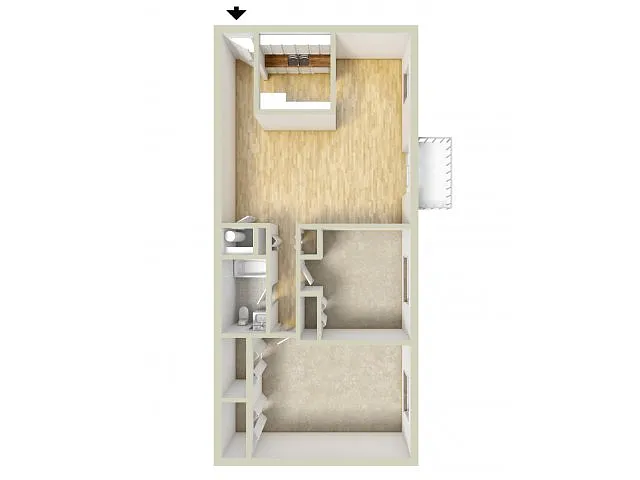 Floor plan Two Bedroom