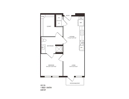Floor plan A21A